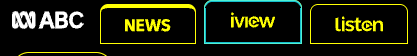 Network navigation component links shown with high contrast mode enabled.